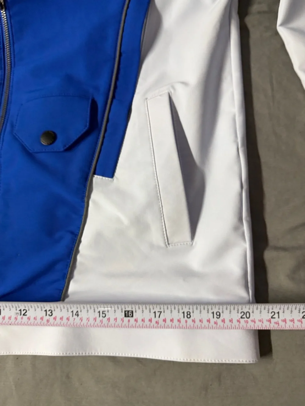 Blue & White Men's Racing Jacket - Picture 6 of 9